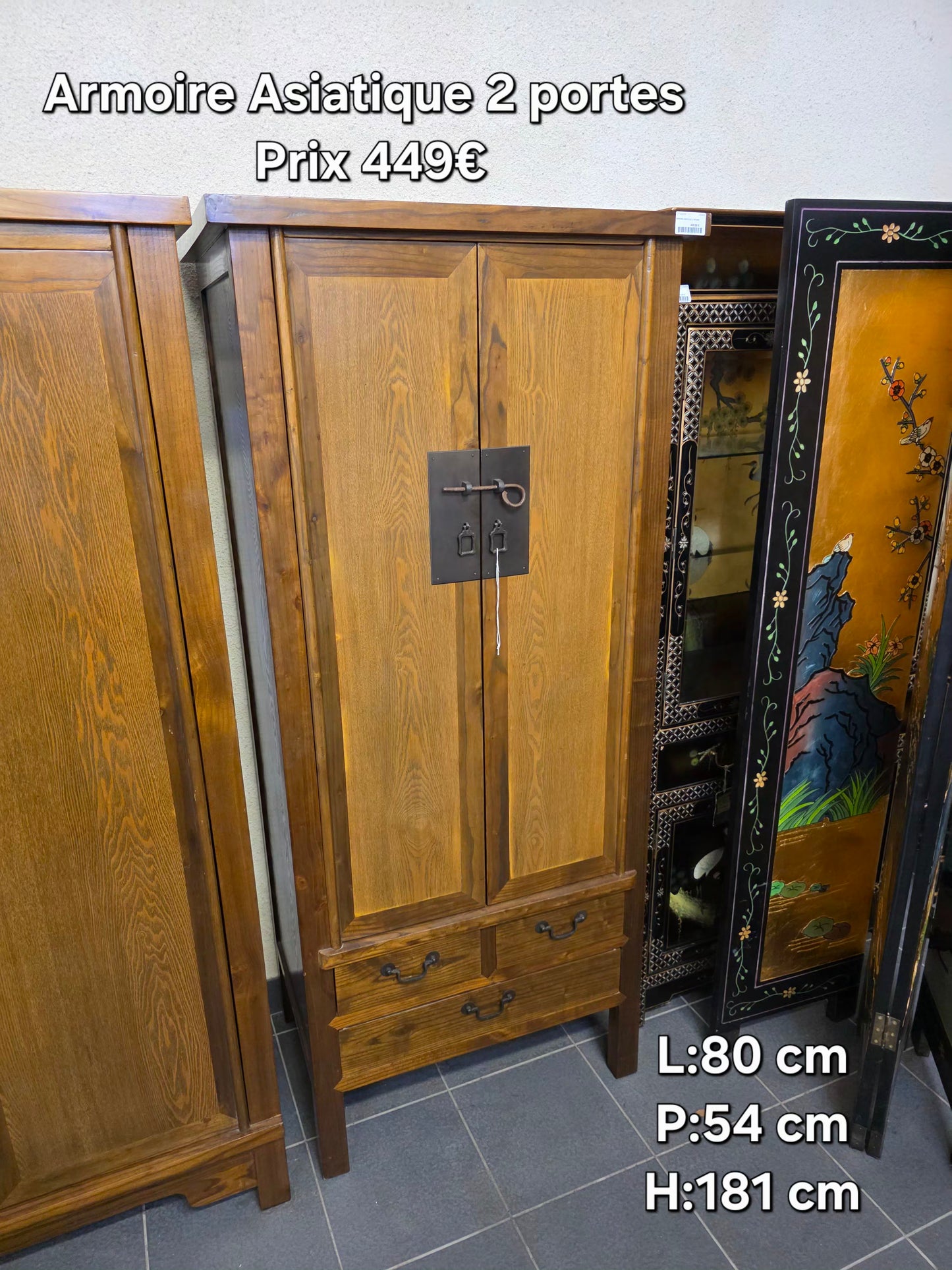 Armoire Asiatique 2 portes 050658