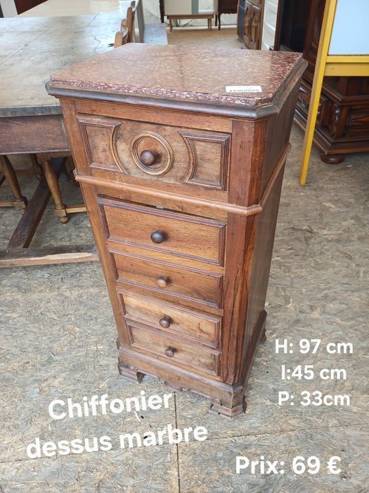 Chiffonier dessus marbre 046924