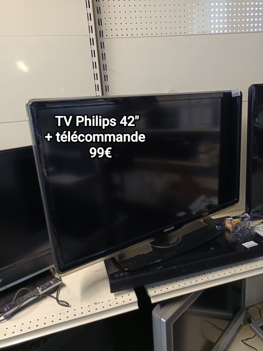 TV Philips 42" + Telecommande
