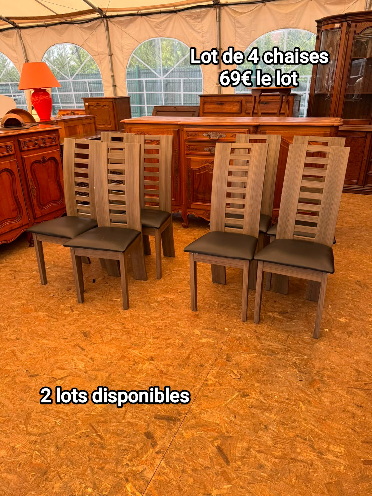 Lot de 4 chaises 063676