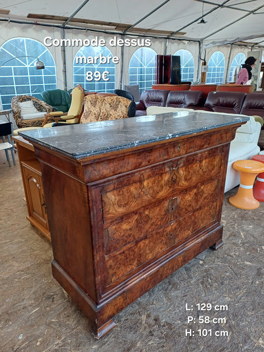 Commode dessus marbre 056757