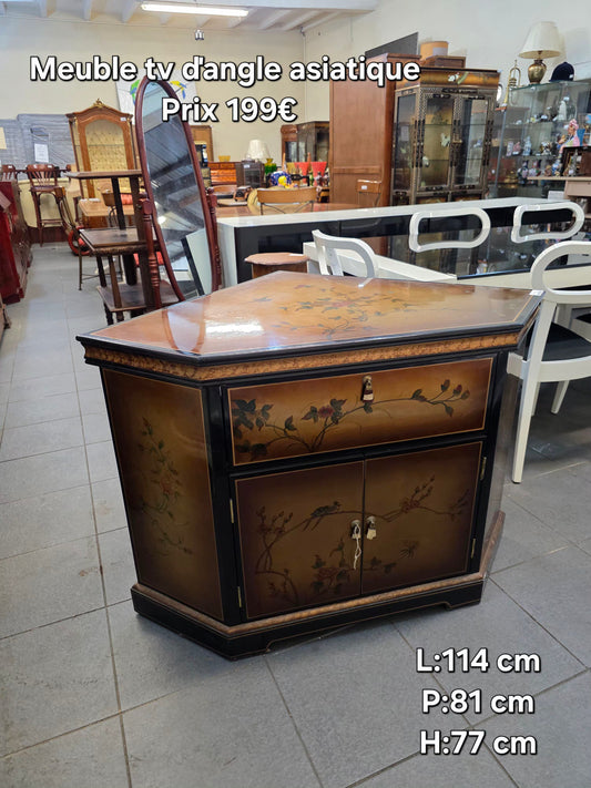 Meuble tv ďangle asiatique 053335