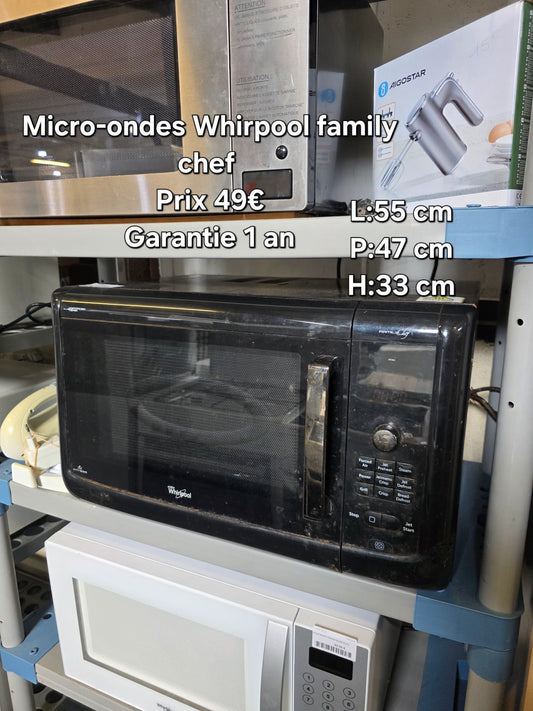 Micro ondes Whirpool family chef 048020