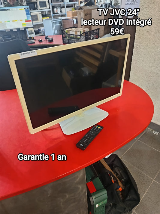 TV JVC 24" lecteur DVD intégré 061613