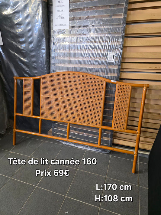Tête de lit cannée 160 051759