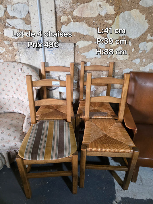 Lot de 4 chaises 046696