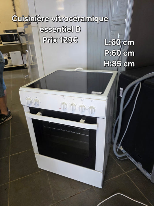 Cuisinière vitrocéramique essentiel B 046789