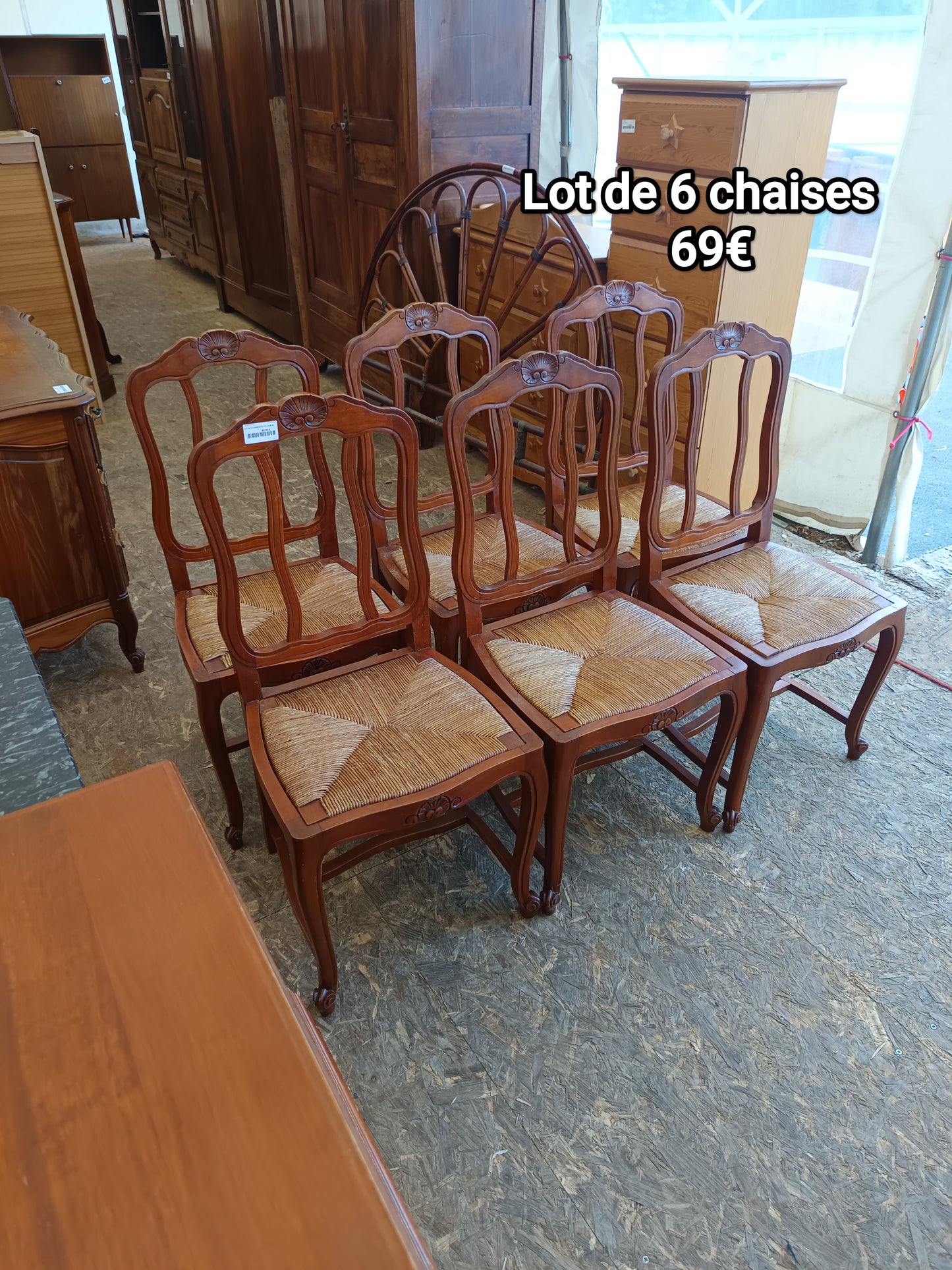 Lot de 6 chaises 061619