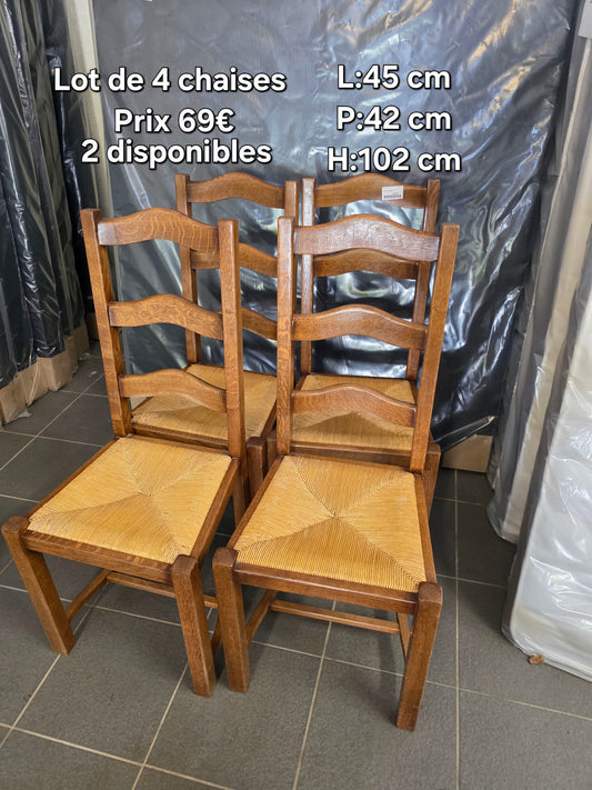Lot de 4 chaises 047414