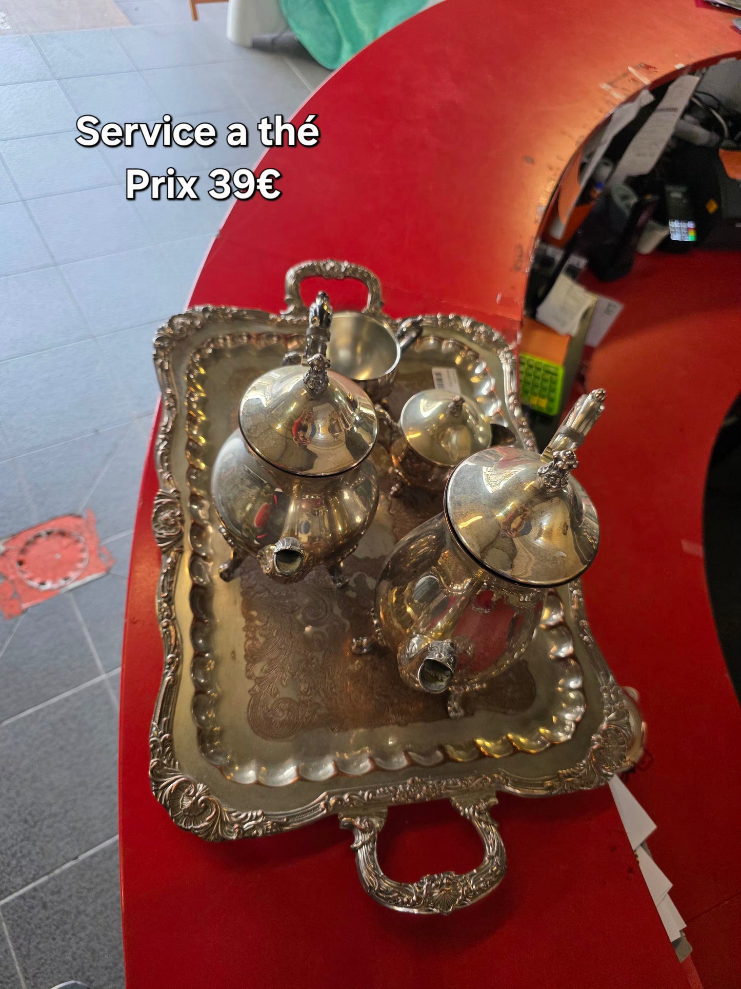 Service à thé métal 052005