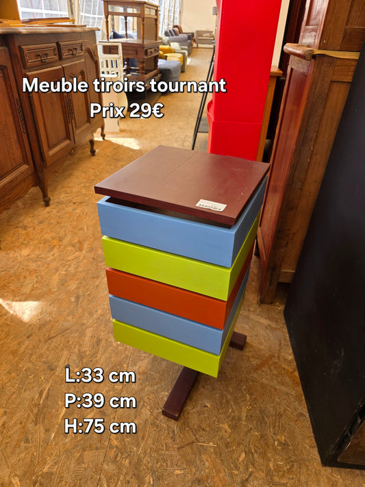 Meuble tiroirs tournant 046276