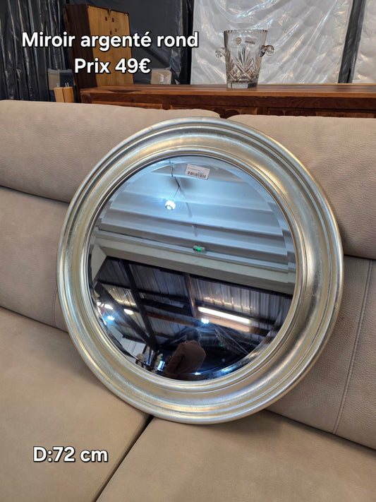 Miroir argenté rond 054542