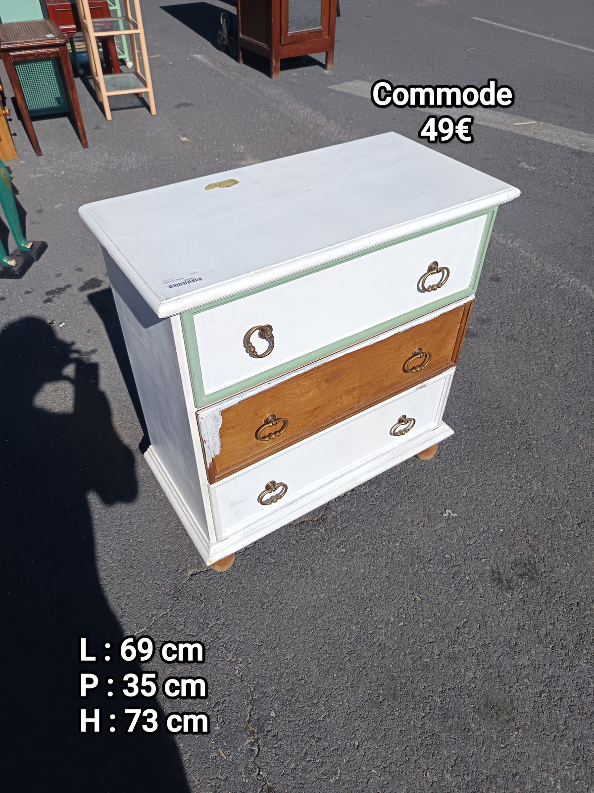 Commode 3 tiroirs 068225