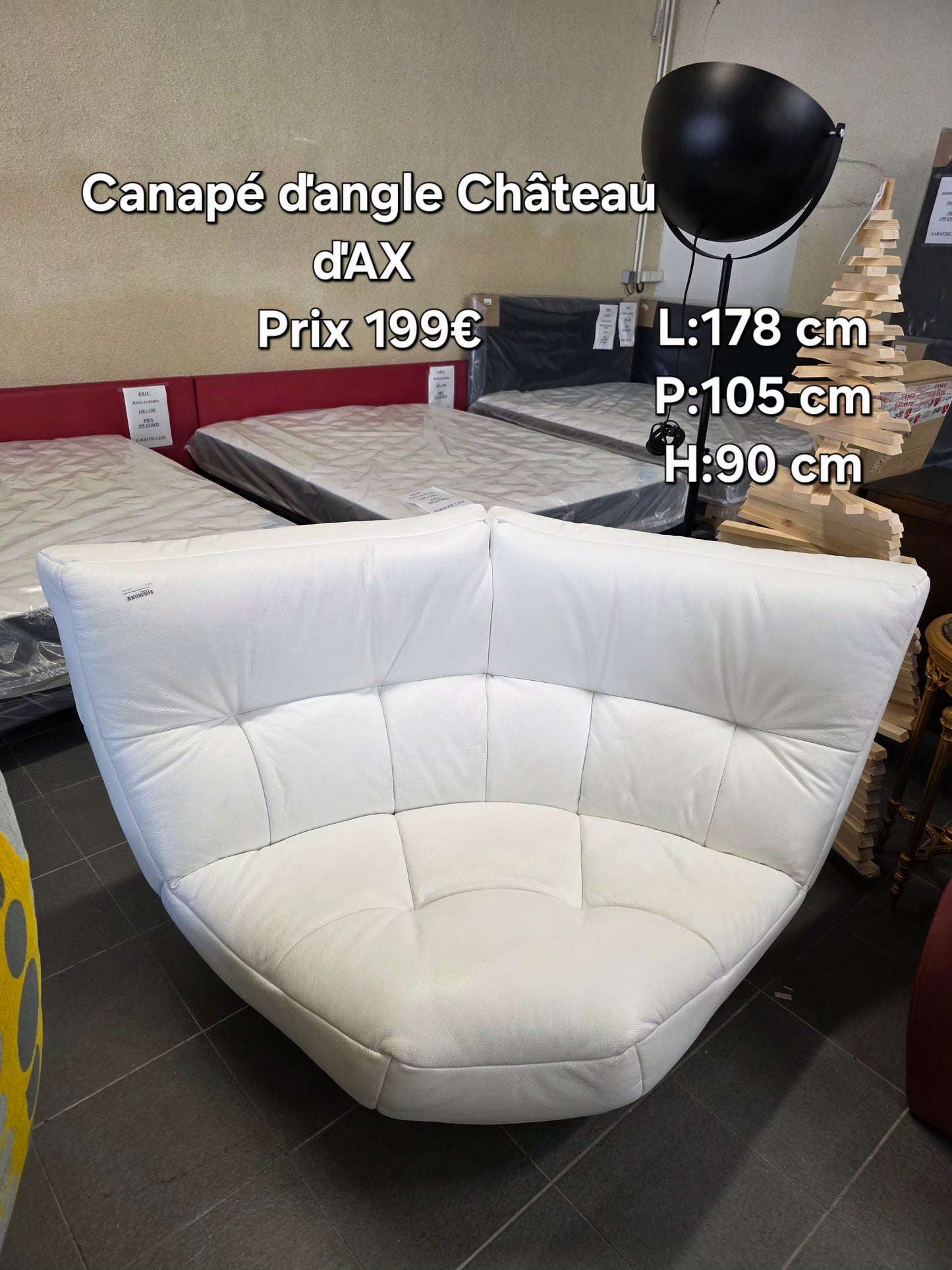 Canapé ďangle château ďAX 052642