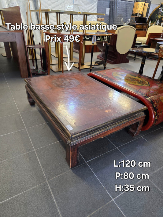 Table basse style asiatique 049180