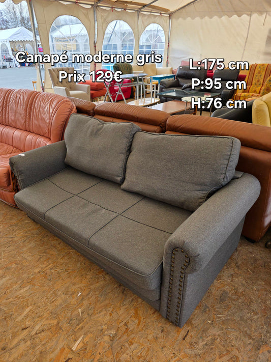 Canapé moderne gris 051968