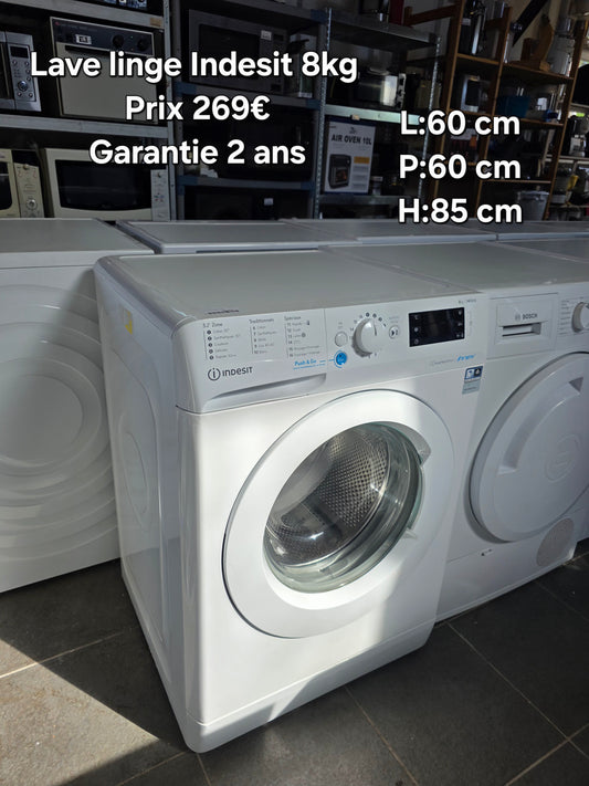 Lave linge Indesit 8kg 049739