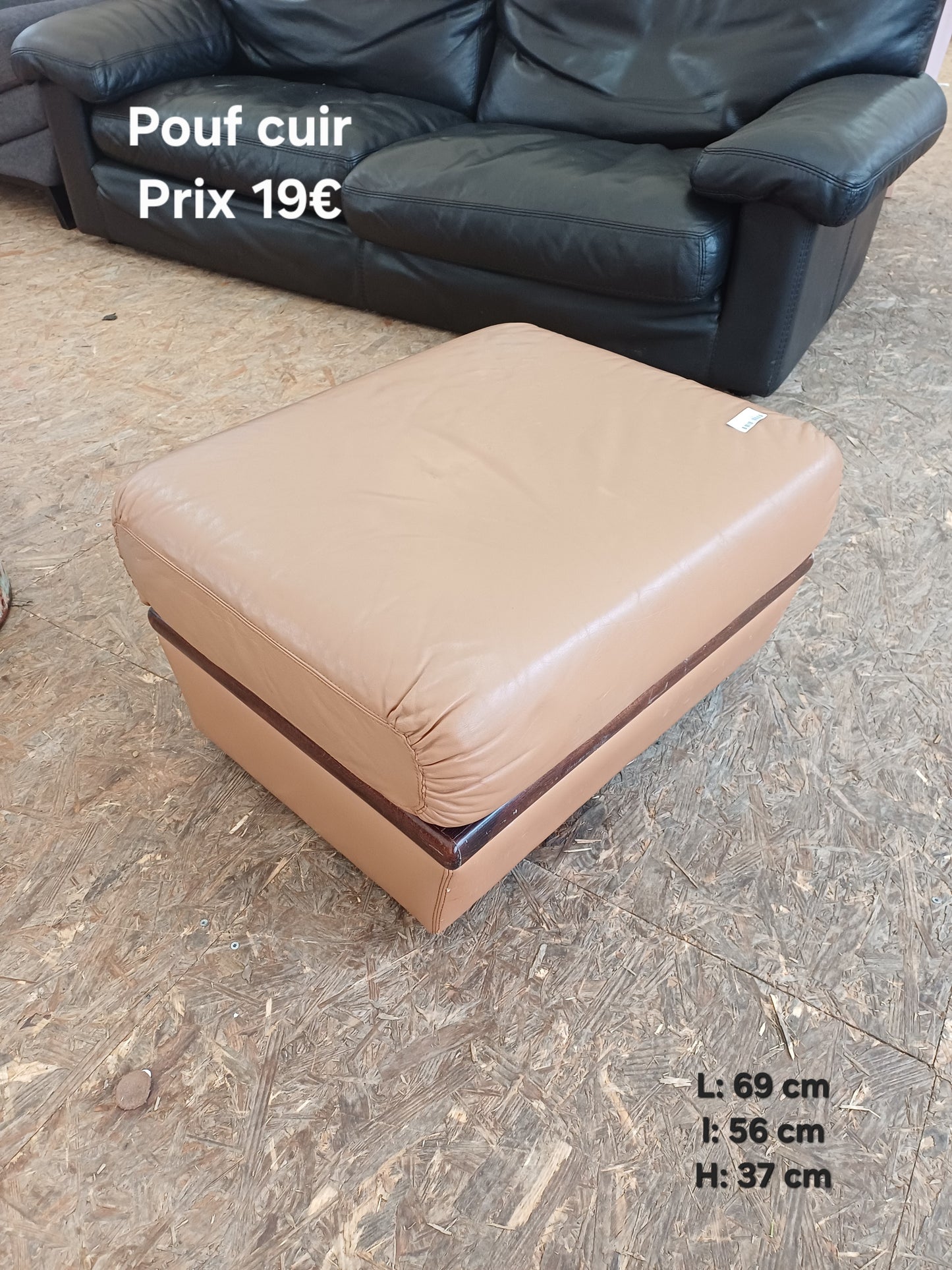 Pouf cuir 053440