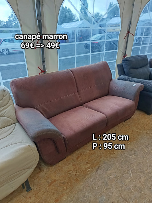 Canapé marron 045075