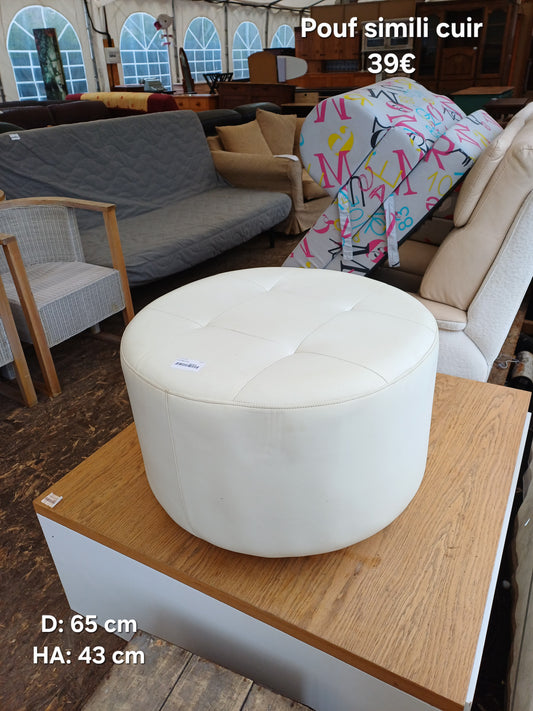 Pouf simili cuir 059731