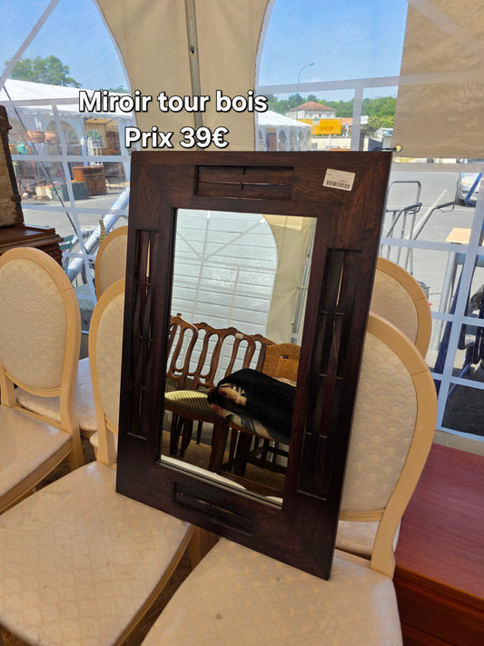 Miroir tour bois 043167