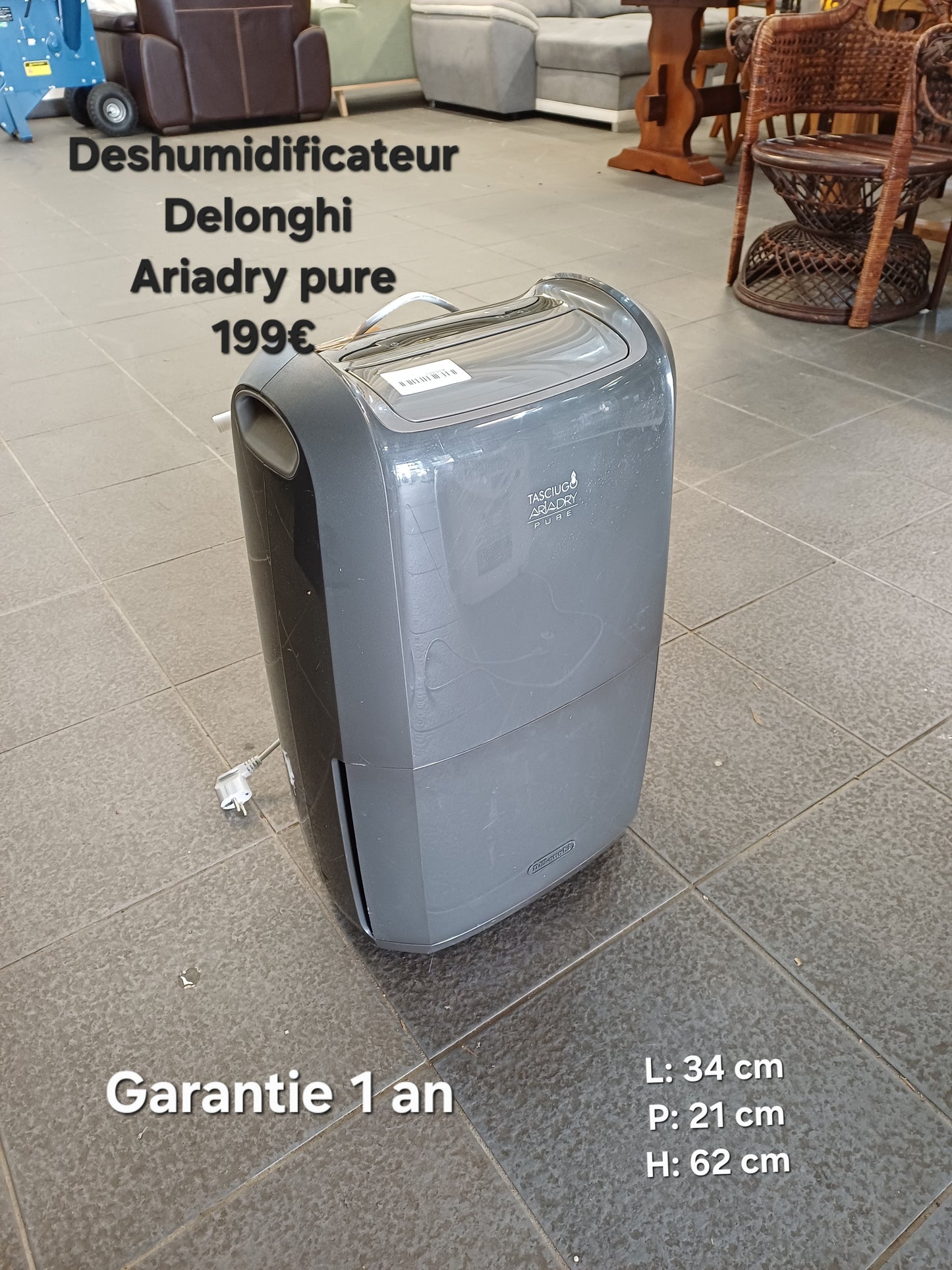 Deshumidificateur Delonghi Ariadry pure 056139