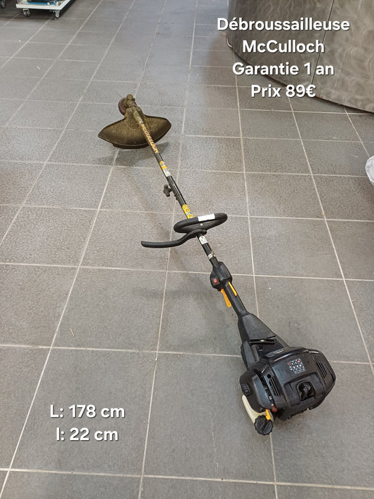 Débroussailleuse McCulloch 054407 Garantie 1 an