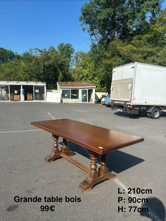 Grande table bois 064609