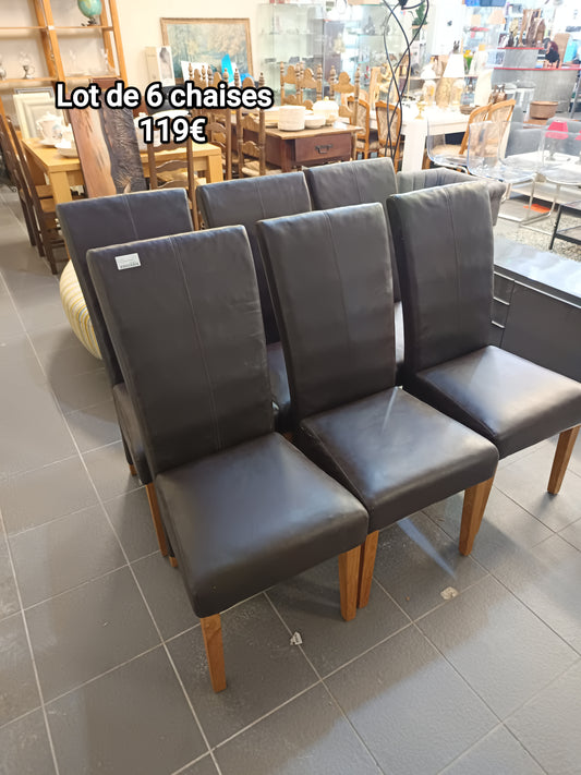 Lot de 6 chaises modernes 065218