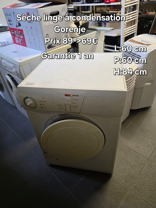 Sèche linge a condensation Gorenje 044717