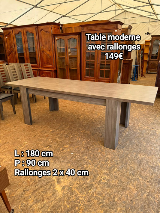 Table moderne avec rallonges 063675