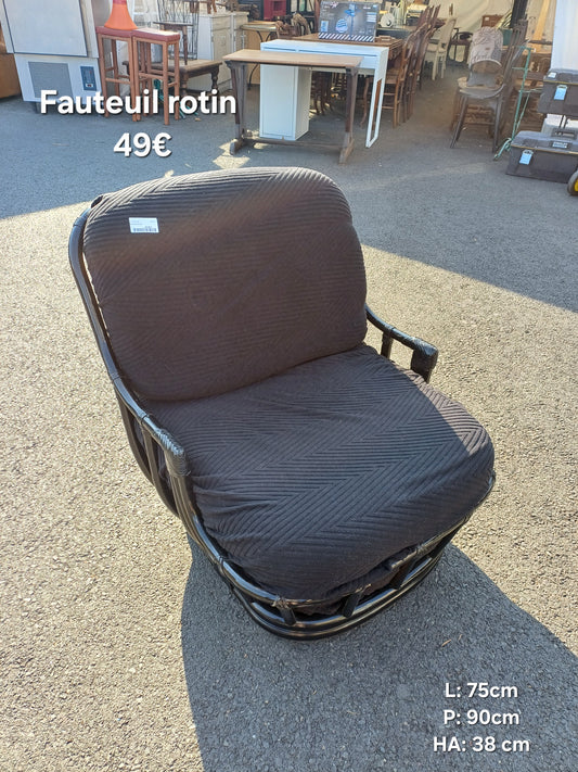 Fauteuil rotin 065478
