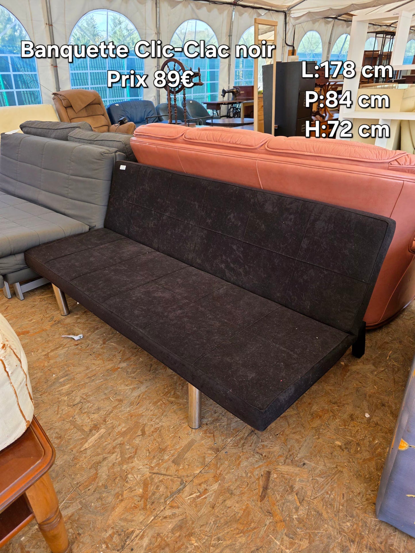 Banquette Clic-Clac noir 052048