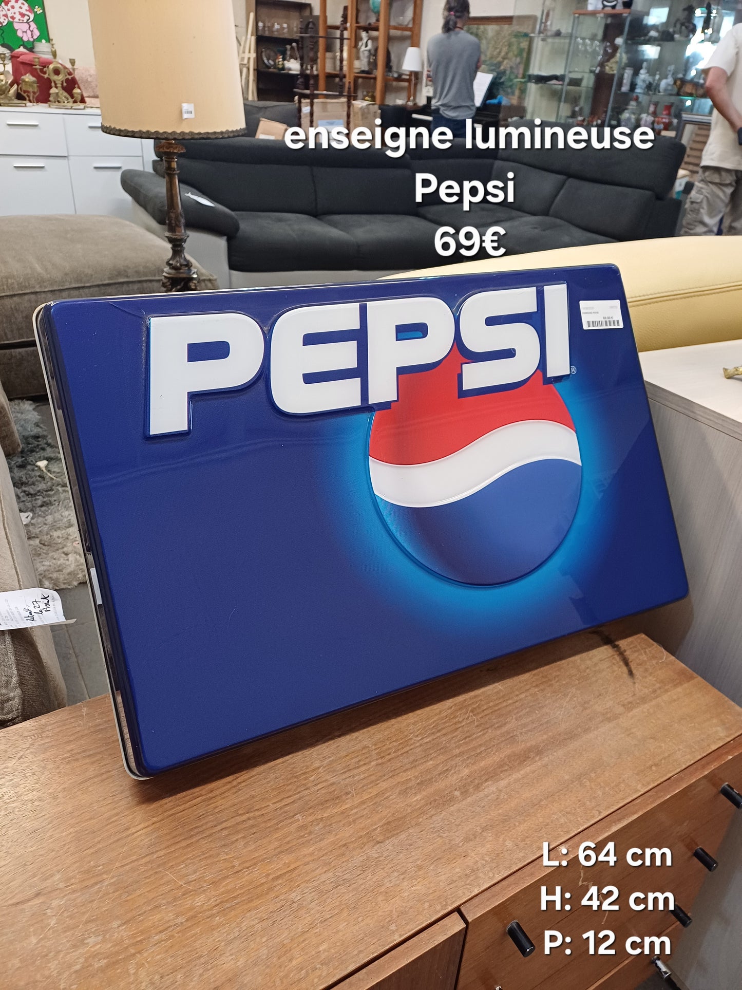Enseigne lumineuse Pepsi 066700