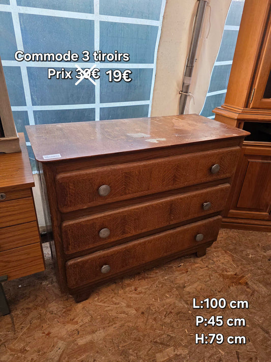 Commode 3 tiroirs 047531