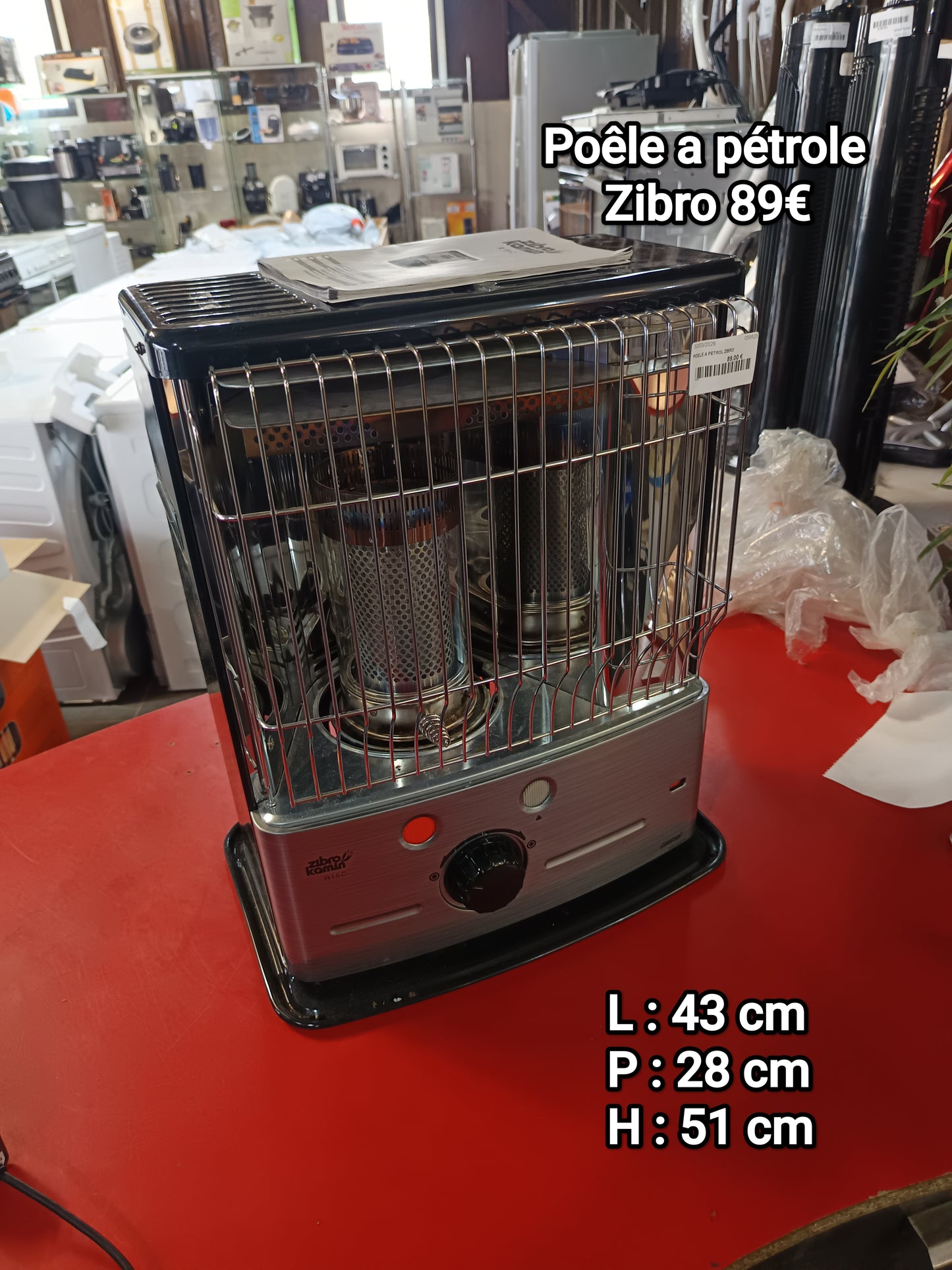 Poêle a pétrole Zibro 059526