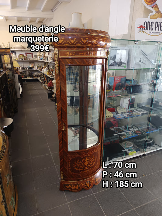Meuble d'angle marqueterie 048922