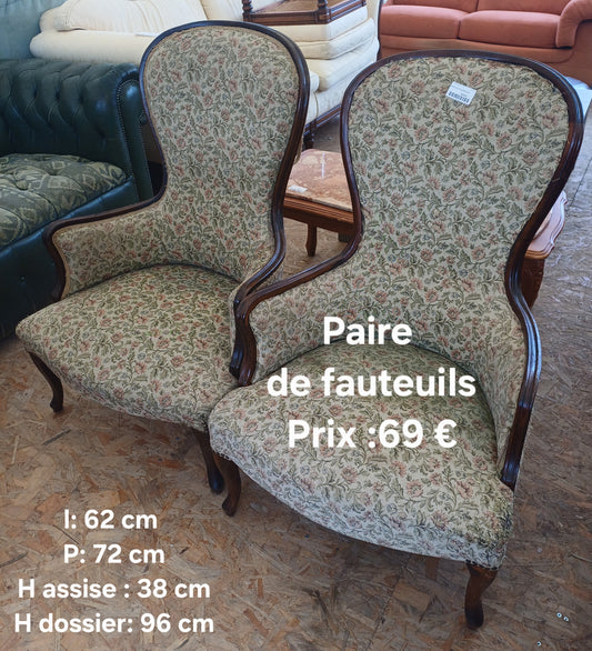 Paire de fauteuils 046810